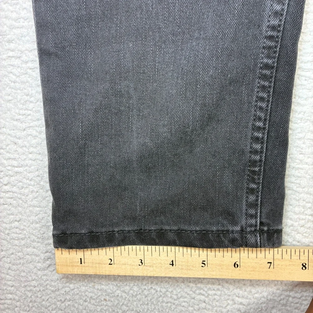 Levis 522 Slim Taper Jeans Men 34x34 Black Stretch Denim Casual Discontinued
